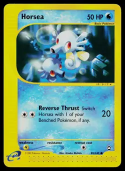 HORSEA 85 COMMON AQUAPOLIS POKEMON NM - Image 1