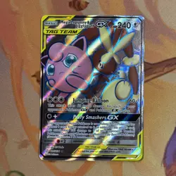 Pokemon TCG Mega Lopunny & Jigglypuff GX Full Art Ultra Rare Holo 225/236 - Image 1