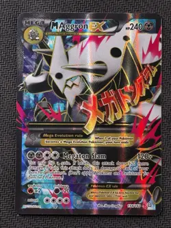 Pokemon M Aggron EX Full Art Holo Primal Clash 154/160 - Image 1