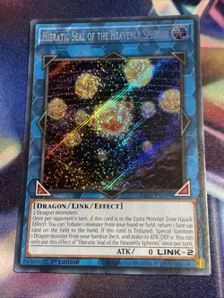 Yu-Gi-Oh! TCG Hieratic Seal of the Heavenly Spheres RA02-EN039 Secret Rare NM/M - Image 1