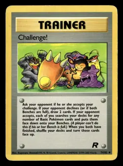 Challenge! 74/82 Uncommon Team Rocket Pokemon Card - Image 2