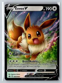 Eevee V - - SWSD SWSH: Sword & Shield Promo Cards #SWSH065 Promo Holo NM - Image 1