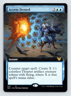 MTG Access Denied (Extended Art) R Commander: Kamigawa: Neon Dynasty 47 NM - Image 1