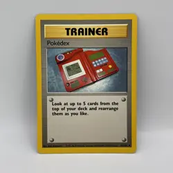 Trainer Pokedex 87/102 Base Set Pokemon Card - Image 1
