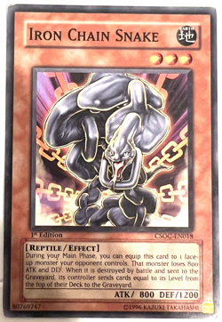 YuGiOh! - Iron Chain Snake - Common - Image 1
