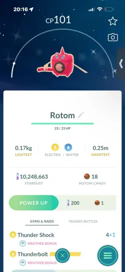 Pokemon Go Shiny Rotom - Image 1