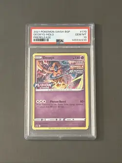 Pokemon TCG: 2021 Deoxys Prerelease SWSH170 : Sword & Shield Promo Holo PSA 10 - Image 1
