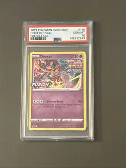 Pokemon TCG: 2021 Deoxys Prerelease SWSH170 : Sword & Shield Promo Holo PSA 10 - Image 1