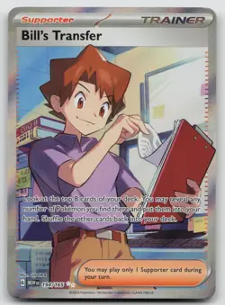 Bill's Transfer 194/165 Ultra Rare 151 Pokemon Holo Near Mint - Image 1