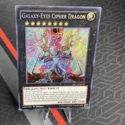 Yugioh! LP Galaxy-Eyes Cipher Dragon - DRL3-EN029 - Secret Rare - 1st Edition - Image 1
