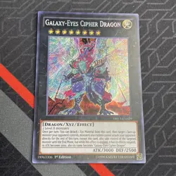 Yugioh! LP Galaxy-Eyes Cipher Dragon - DRL3-EN029 - Secret Rare - 1st Edition - Image 2