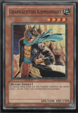 YU-GI-OH Grabwachters Kommandant SDMA-DE017 1996 - Image 1