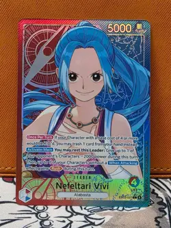 One Piece Card Game - Nefeltari Vivi - EB03-001 Alt Art Leader - English - Image 1