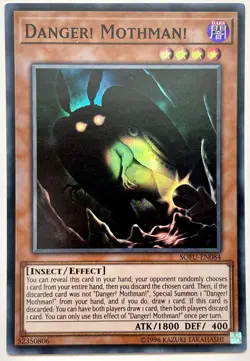 SOFU-EN084 Danger! Mothman! - Super Rare 1st Edition Lightly Played YuGiOh Card - Image 1
