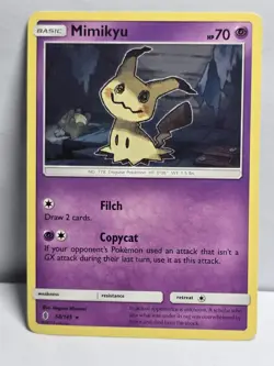 Mimikyu #58/145 SM - Guardians Rising Lightly played - Pokemon Card Regular - Image 1