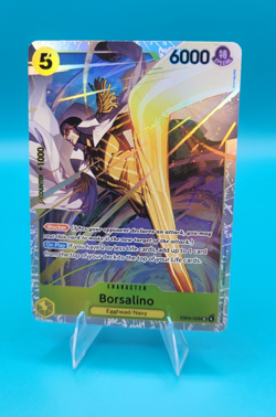 Bandai One Piece Card Game Borsalino EB04-058 SR Special Foil Character 6000 - Image 1