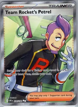 Team Rocket's Petrel 226/182 SV10: Destined Rivals - Pokemon Card - NM - Image 1