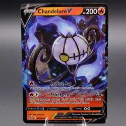 Chandelure V 039/264 Ultra Rare SWSH08: Fusion Strike Pokemon TCG NM - Image 1