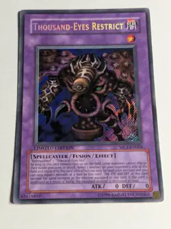 Yugioh Thousand-Eyes Restrict MC1-EN004 Secret Rare Limited Edition NM - Image 1