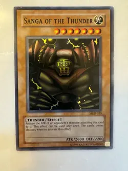 Yugioh Sanga of the Thunder Holo Rare MRD-025 LP - Image 1