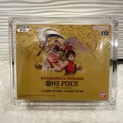 One Piece Card Game - Kingdoms of Intrigue (OP04) - Booster Box w/acrylic case - Image 1