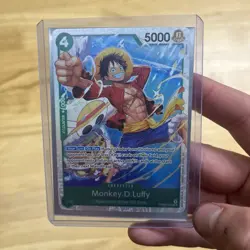 Monkey.D.Luffy PRB02-005 SR ONE PIECE Tcg Card Game NM Green - Image 1