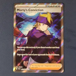 Morty's Conviction 201/162 - Temporal Forces - Ultra Rare Holo Pokemon Card - NM - Image 1