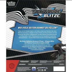 Pokemon Schwarze Blitze Ordner-Kollektion | OVP | DE | 5 Booster + Binder | Neu - Image 2