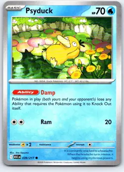 Psyduck 039/217 Common Ascended Heroes Pokemon Near Mint - Image 1