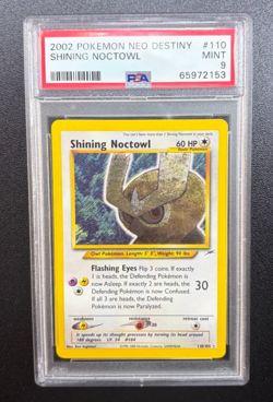 2002 POKEMON NEO DESTINY #110 SHINING NOCTOWL PSA 9 - Image 1