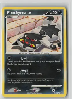 Poochyena 86/127 Common Platinum Pokemon LP - Image 1