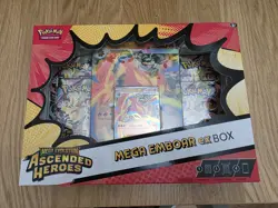 Pokemon Mega Emboar EX Box Ascended Heroes Factory Sealed UK - Image 1