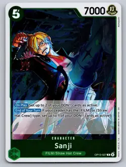 Sanji OP13-027 Rare Carrying On His Will One Piece Foil Near Mint - Image 1