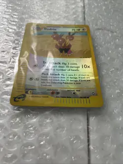 Dodrio 46/147 Aquapolis Reverse Holo Vintage Pokemon Card MP Crease WOTC - Image 2