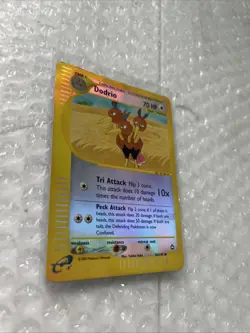 Dodrio 46/147 Aquapolis Reverse Holo Vintage Pokemon Card MP Crease WOTC - Image 3
