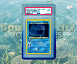 2001 Pokemon Neo Revelation Shining Gyarados Holo #65/64 PSA 9 - Image 1