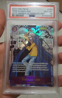 One Piece Trafalgar Law Manga PSA 10 ENG OP05-069 - Image 2