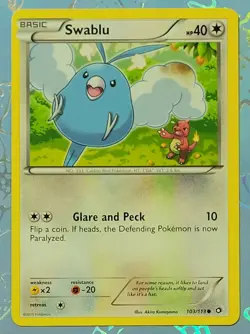 Swablu 103/113 Legendary Treasures Pokemon Card VLP - Image 1