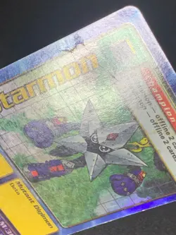 Digimon Starmon St-26S Holo Foil Bandai Digimon Card 1999 English Vintage Rare - Image 2
