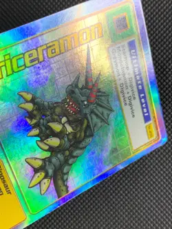Triceramon St-29S Holo Digimon Card Bandai 1999 Foil [2] - Image 3