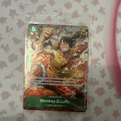 Monkey.D.Luffy P-135 Winner Stamp OP16 Pre-Release Event Promo Card Sealed - Image 1