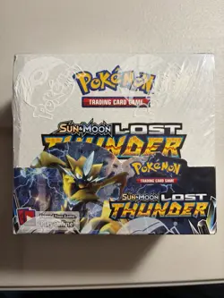 Pokemon Sun & Moon Lost Thunder Booster Box Factory Sealed 36 Packs - Image 1