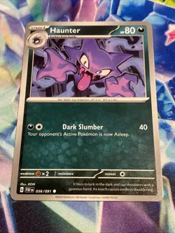 Pokemon TCG Haunter 056/091 Non-Holo Common Paldean Fates NM/M - Image 1