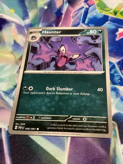 Pokemon TCG Haunter 056/091 Non-Holo Common Paldean Fates NM/M - Image 2