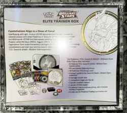 Pokemon TCG Sword and Shield Elite Trainer Box Brilliant Stars ETB W/ Acrylic 820650870125 - Image 2