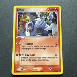 Pokemon 2006 Entei 1/17 Pop Series 2 Reverse Holo Near Mint - Image 1