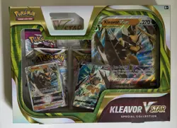 Pokemon TCG Kleavor VSTAR Special Collection Box Sword Shield New Sealed! - Image 1