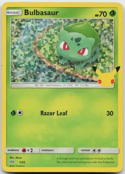 Bulbasaur 1/73 Common Shining Legends Pokemon Near Mint - Image 1