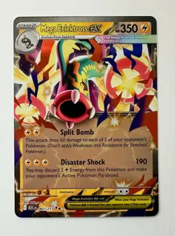 Pokemon TCG Mega Eelektross EX Holo Full Art Ultra Rare 061/217 ASCENDED HEROES - Image 1