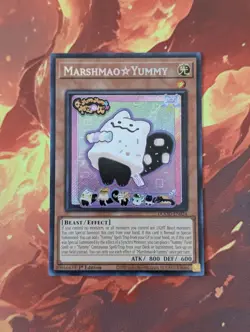 Yugioh English Marshmao Yummy DOOD-AE024 Secret Rare 1st Edition NM - Image 1
